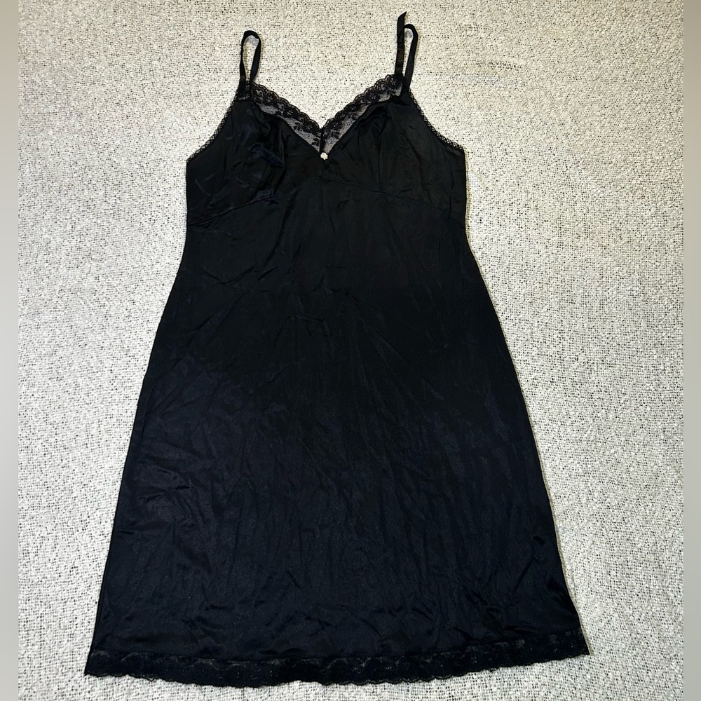 Target Y2K Black Lace-Trim Slip Dress